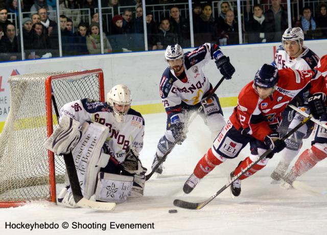 Photo hockey Ligue Magnus - Ligue Magnus : 19ème journée  : Angers  vs Grenoble  - Angers sans trembler