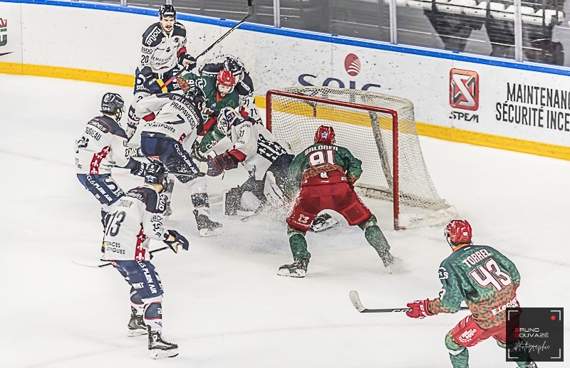 Photo hockey Ligue Magnus - Ligue Magnus : 19ème journée : Cergy-Pontoise vs Angers  - Les Ducs enchainent chez les Jokers