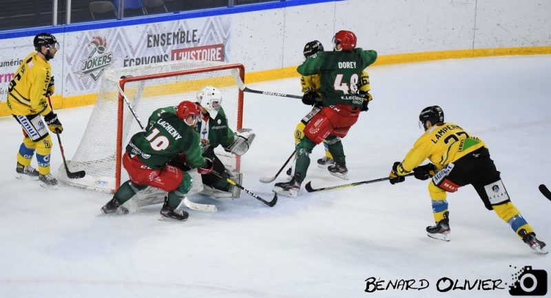 Photo hockey Ligue Magnus - Ligue Magnus : 19ème journée : Cergy-Pontoise vs Rouen - Les Dragons dominent les Jokers.