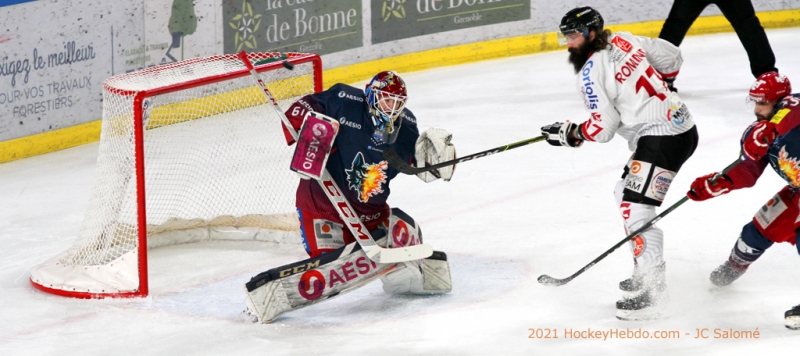 Photo hockey Ligue Magnus - Ligue Magnus : 19ème journée : Grenoble  vs Amiens  - Amiens remonte au classement et s