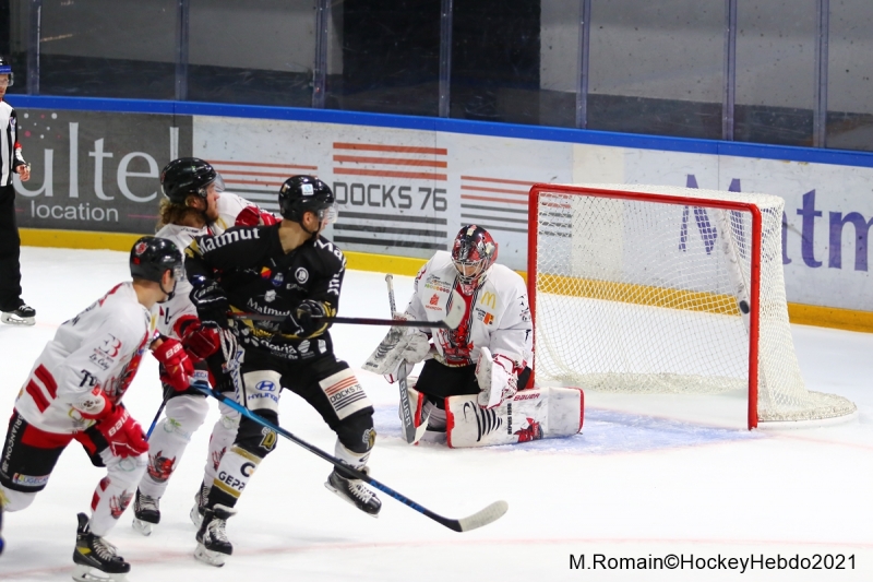 Photo hockey Ligue Magnus - Ligue Magnus : 19ème journée : Rouen vs Briançon  - LM : Succès poussif des Rouennais