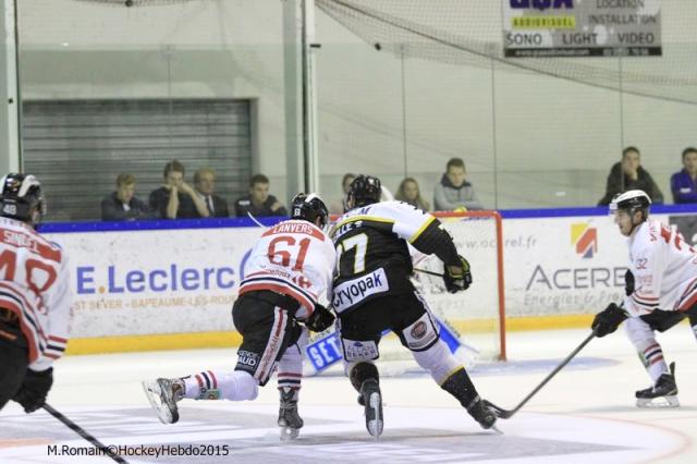 Photo hockey Ligue Magnus - Ligue Magnus : 1ère journée : Rouen vs Morzine-Avoriaz - Les Dragons sans sourcillier