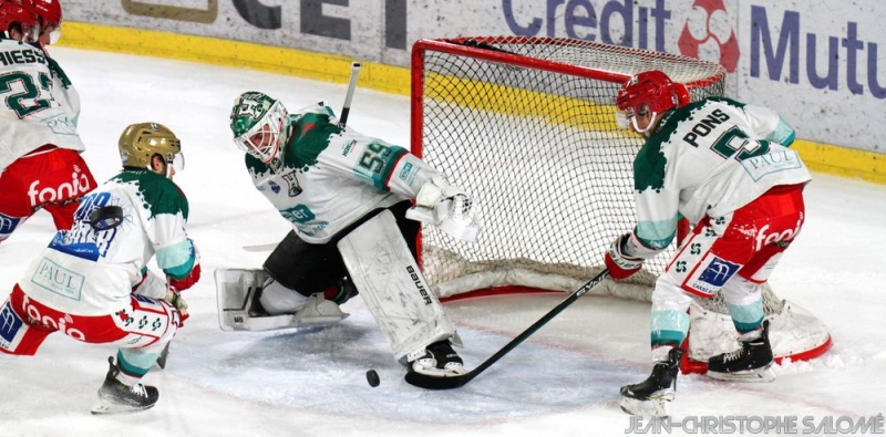 Photo hockey Ligue Magnus - Ligue Magnus : 20ème journée : Grenoble  vs Anglet - Garnier blanchit à nouveau Anglet 