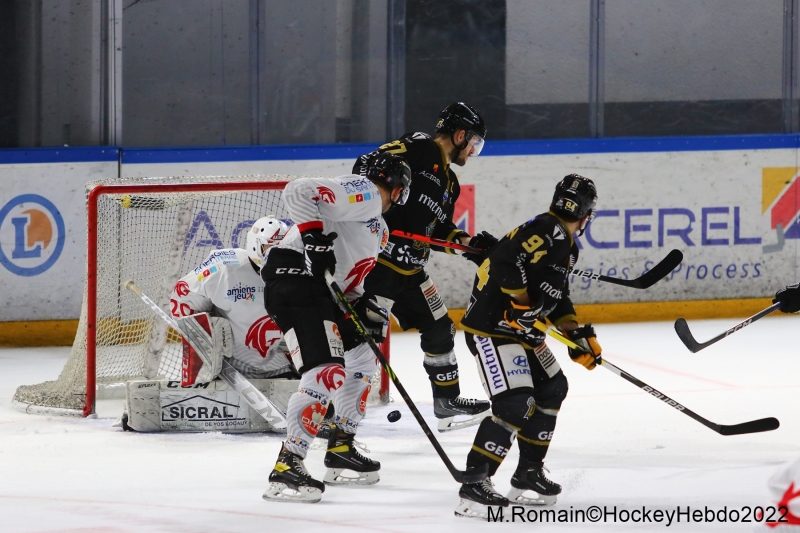 Photo hockey Ligue Magnus - Ligue Magnus : 21ème journée : Rouen vs Amiens  - LM : Rouen remporte un derby musclé