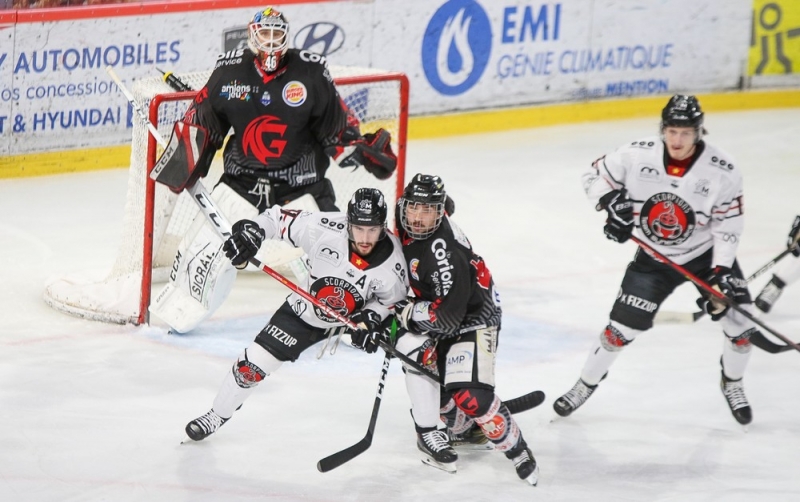 Photo hockey Ligue Magnus - Ligue Magnus : 22ème journée : Amiens  vs Mulhouse - Amiens trop Brouillon