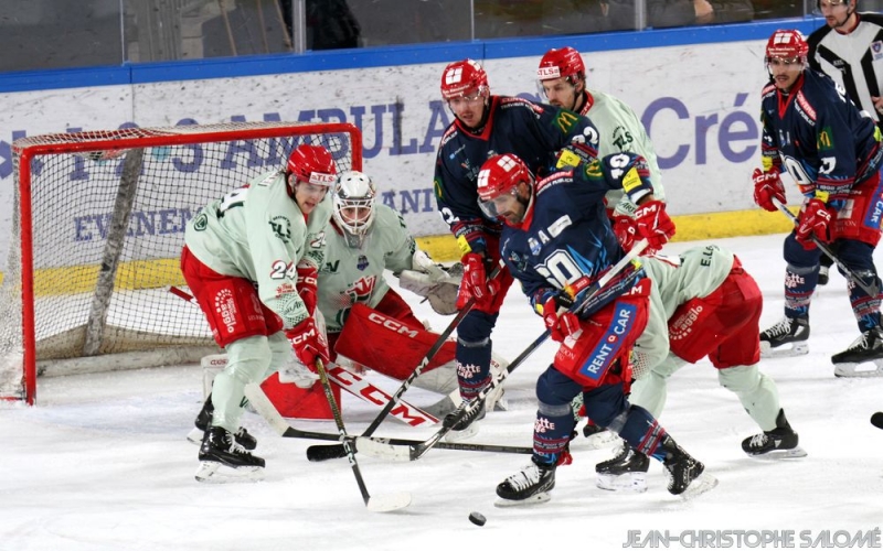 Photo hockey Ligue Magnus - Ligue Magnus : 22ème journée : Grenoble  vs Cergy-Pontoise - Grenoble solide 3e de Magnus