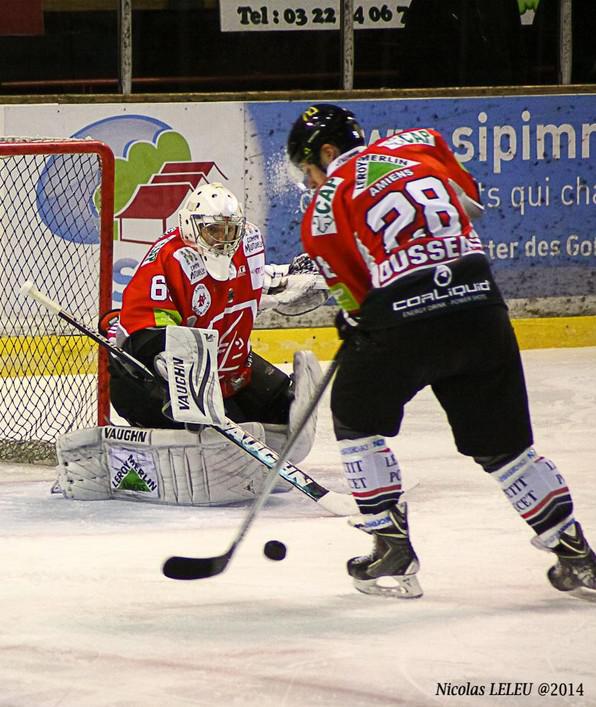 Photo hockey Ligue Magnus - Ligue Magnus : 23ème journée : Amiens  vs Angers  - Bonne opération pour les Gothiques