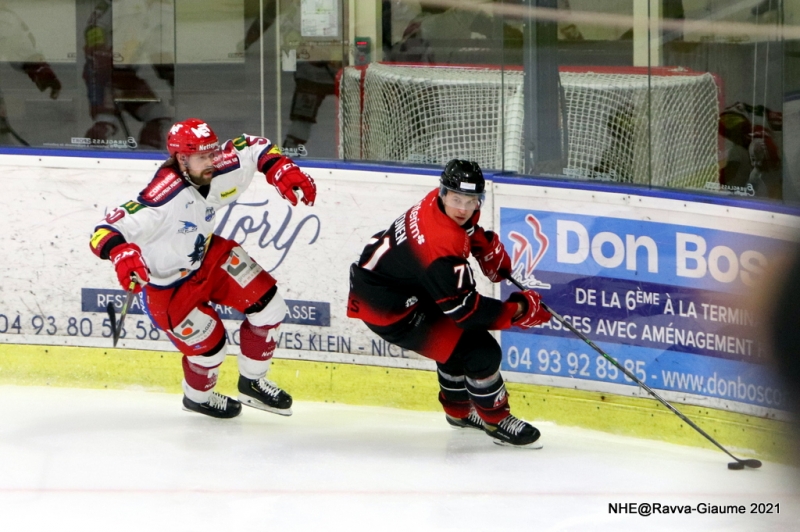 Photo hockey Ligue Magnus - Ligue Magnus : 23ème journée : Nice vs Grenoble  - les Aigles font tomber le leader