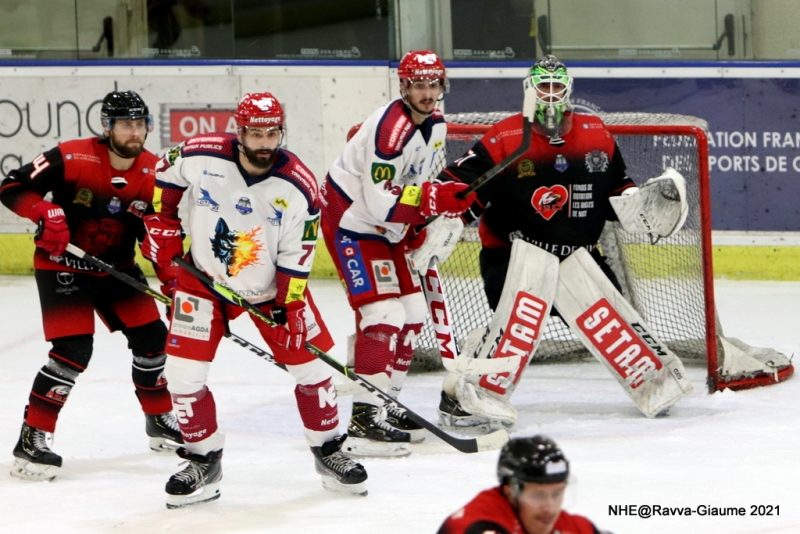 Photo hockey Ligue Magnus - Ligue Magnus : 23ème journée : Nice vs Grenoble  - les Aigles font tomber le leader