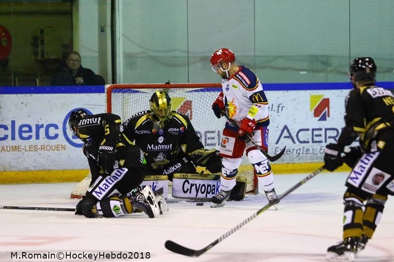 Photo hockey Ligue Magnus - Ligue Magnus : 23ème journée : Rouen vs Grenoble  - LM : Rouen gagne son duel des leaders