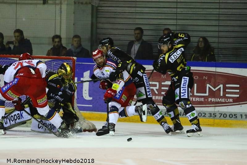 Photo hockey Ligue Magnus - Ligue Magnus : 23ème journée : Rouen vs Grenoble  - LM : Rouen gagne son duel des leaders