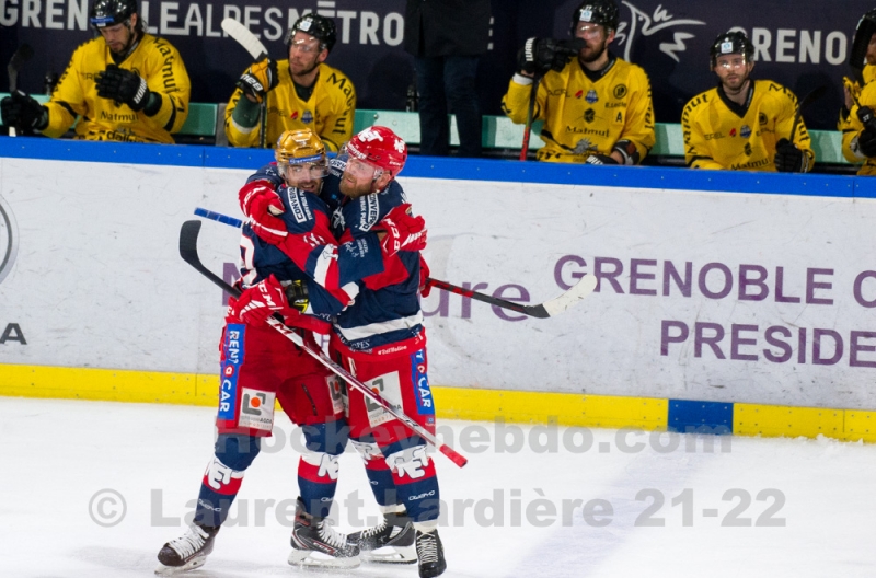 Photo hockey Ligue Magnus - Ligue Magnus : 24ème journée : Grenoble  vs Rouen - Grenoble bat le champion en titre ! 