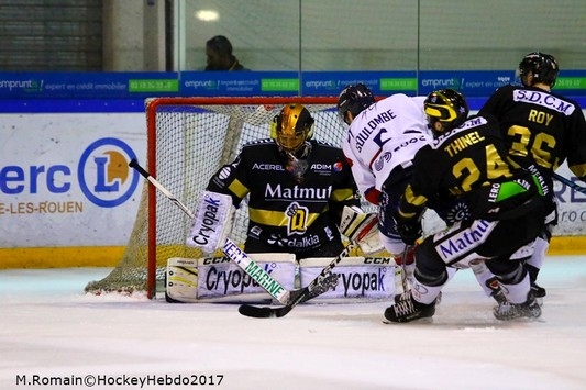 Photo hockey Ligue Magnus - Ligue Magnus : 24ème journée : Rouen vs Angers  - A déjouer le Dragon provoque sa défaite