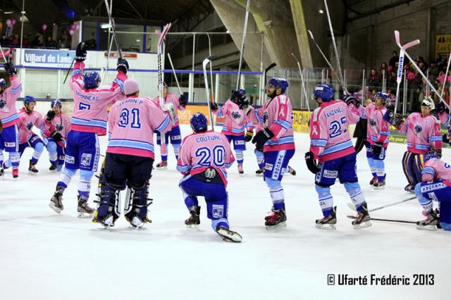 Photo hockey Ligue Magnus - Ligue Magnus : 25ème journée  : Villard-de-Lans vs Mulhouse - Villard voit la vie en rose !