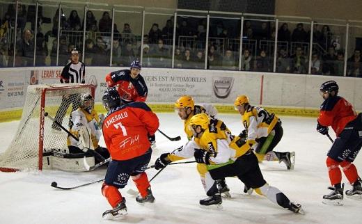 Photo hockey Ligue Magnus - Ligue Magnus : 25ème journée : Angers  vs Strasbourg  - Angers facile vainqueur de Strasbourg