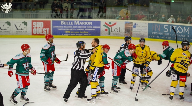 Photo hockey Ligue Magnus - Ligue Magnus : 25ème journée : Anglet vs Rouen - Anglet s