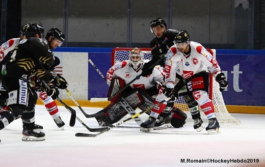 Photo hockey Ligue Magnus - Ligue Magnus : 25ème journée : Rouen vs Amiens  - Les Dragons de Rouen flambent