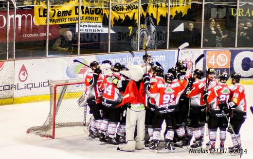 Photo hockey Ligue Magnus - Ligue Magnus : 26ème journée : Amiens  vs Rouen - Les Gothiques font taire les Dragons