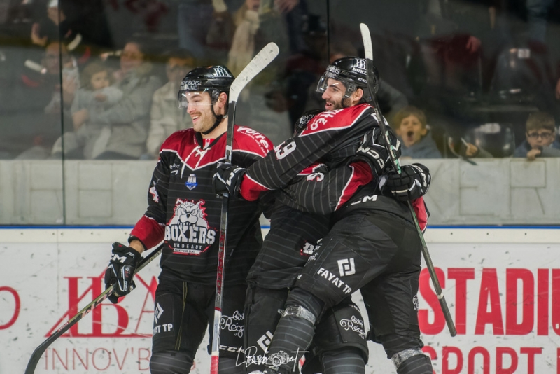 Photo hockey Ligue Magnus - Ligue Magnus : 26ème journée : Bordeaux vs Cergy-Pontoise - Les Boxers arrachent deux points aux TaB. 
