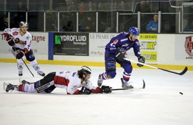 Photo hockey Ligue Magnus - Ligue Magnus : 26ème journée : Brest  vs Morzine-Avoriaz - Brest finit sur une bonne note