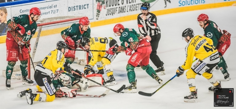 Photo hockey Ligue Magnus - Ligue Magnus : 26ème journée : Cergy-Pontoise vs Rouen - Les Dragons s’en sortent par un trou de souris