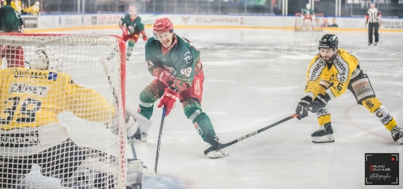 Photo hockey Ligue Magnus - Ligue Magnus : 26ème journée : Cergy-Pontoise vs Rouen - Les Dragons s’en sortent par un trou de souris