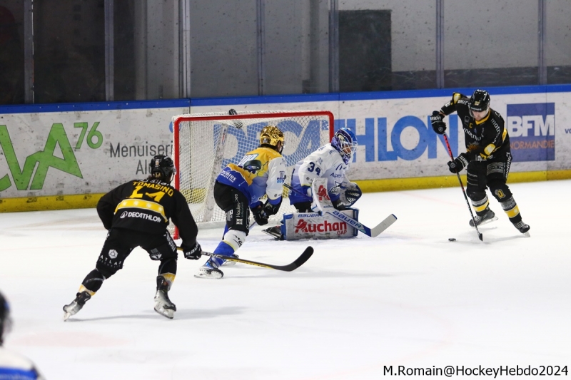Photo hockey Ligue Magnus - Ligue Magnus : 26ème journée : Rouen vs Gap  - Rouen s’impose sans forcer.