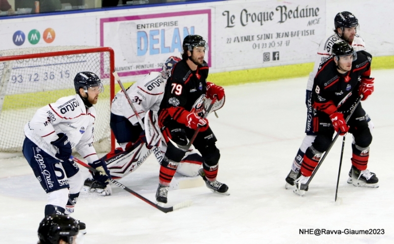 Photo hockey Ligue Magnus - Ligue Magnus : 27ème journée : Nice vs Angers  - Réveil trop tardif …