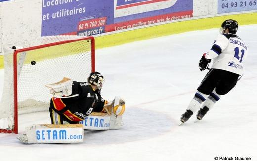 Photo hockey Ligue Magnus - Ligue Magnus : 27ème journée : Nice vs Gap  - LM : Les Rapaces déplument les Aigles