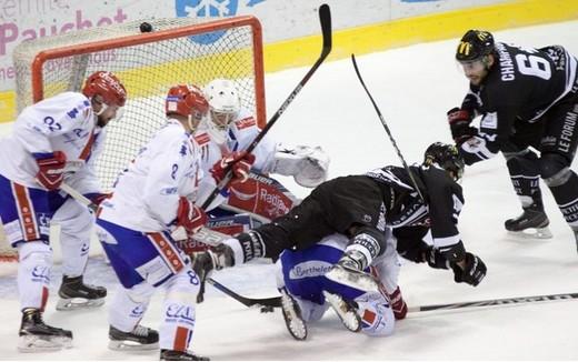 Photo hockey Ligue Magnus - Ligue Magnus : 28ème journée : Amiens  vs Lyon - LM : Pintaric fait rugir les siens