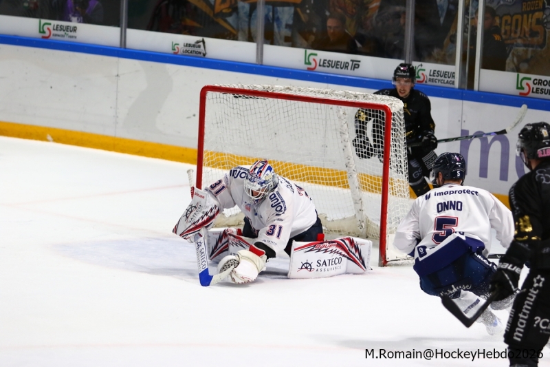 Photo hockey Ligue Magnus - Ligue Magnus : 29ème journée  : Rouen vs Angers  - Les ducs surprennent les dragons.