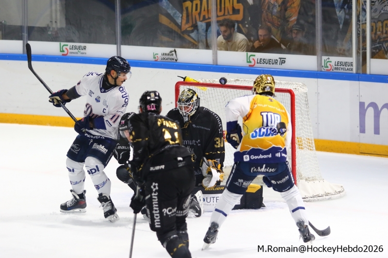 Photo hockey Ligue Magnus - Ligue Magnus : 29ème journée  : Rouen vs Angers  - Les ducs surprennent les dragons.