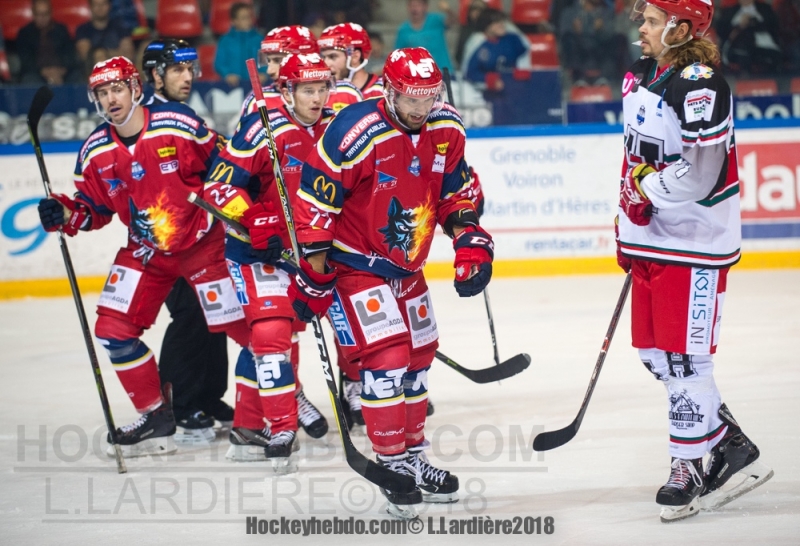 Photo hockey Ligue Magnus - Ligue Magnus : 2ème journée : Grenoble  vs Anglet - LM : Grenoble domine Anglet