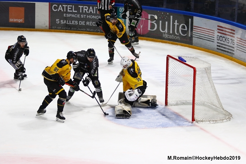 Photo hockey Ligue Magnus - Ligue Magnus : 30ème journée : Rouen vs Nice - LM :Rouen commence bien la St Sylvestre