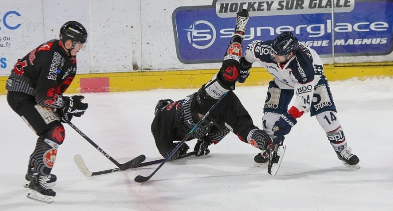Photo hockey Ligue Magnus - Ligue Magnus : 31ème journée : Amiens  vs Angers  - Amiens s