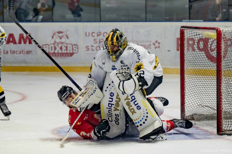 Photo hockey Ligue Magnus - Ligue Magnus : 31ème journée : Bordeaux vs Rouen - Les Dragons se rapprochent du podium !