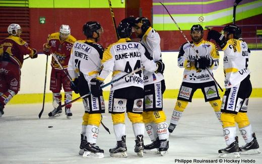 Photo hockey Ligue Magnus - Ligue Magnus : 31ème journée : Dijon  vs Rouen - LM : Les Dragons reviennent de l
