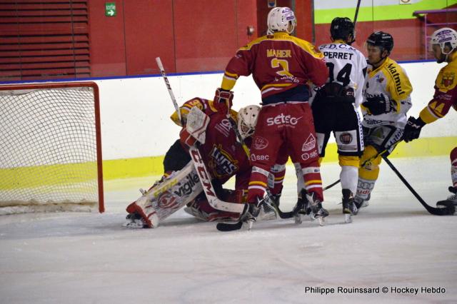 Photo hockey Ligue Magnus - Ligue Magnus : 31ème journée : Dijon  vs Rouen - LM : Les Dragons reviennent de l