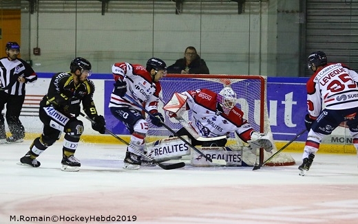 Photo hockey Ligue Magnus - Ligue Magnus : 31ème journée : Rouen vs Angers  - Rouen dans le dur