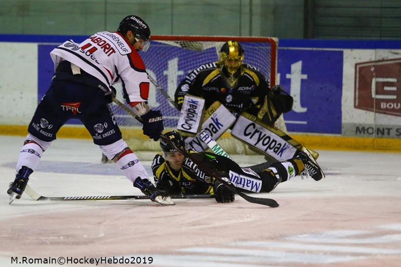 Photo hockey Ligue Magnus - Ligue Magnus : 31ème journée : Rouen vs Angers  - Rouen dans le dur