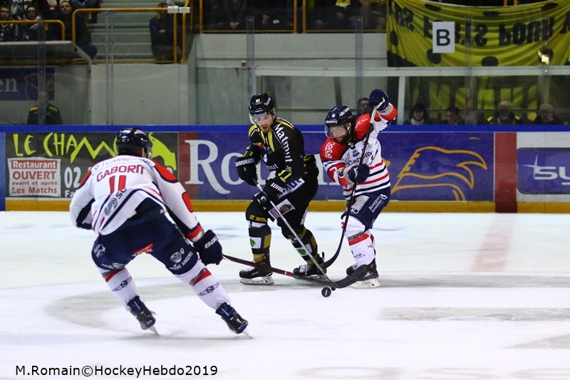 Photo hockey Ligue Magnus - Ligue Magnus : 31ème journée : Rouen vs Angers  - Rouen dans le dur