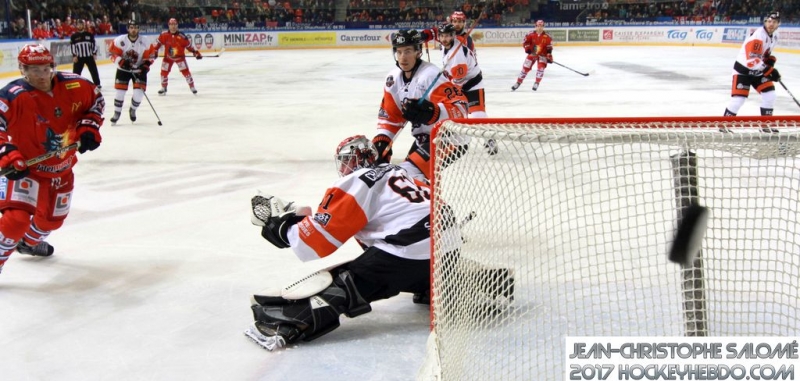 Photo hockey Ligue Magnus - Ligue Magnus : 32ème journée : Grenoble  vs Epinal  - Grenoble déroule