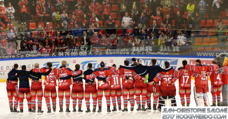 Photo hockey Ligue Magnus - Ligue Magnus : 32ème journée : Grenoble  vs Epinal  - Grenoble déroule