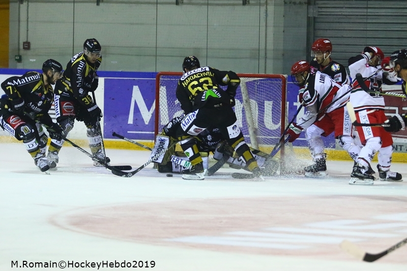 Photo hockey Ligue Magnus - Ligue Magnus : 32ème journée : Rouen vs Anglet - LM : Les Dragons au bout du suspense