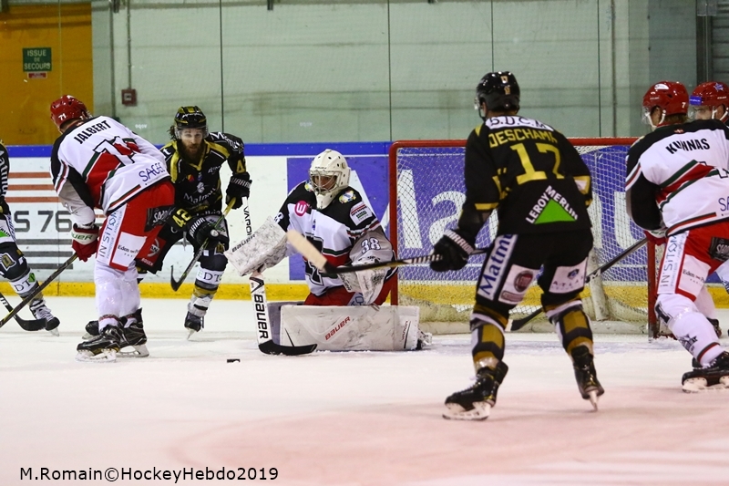 Photo hockey Ligue Magnus - Ligue Magnus : 32ème journée : Rouen vs Anglet - LM : Les Dragons au bout du suspense