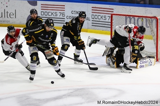 Photo hockey Ligue Magnus - Ligue Magnus : 32ème journée : Rouen vs Bordeaux - LM : Rouen enchaine face au Boxers