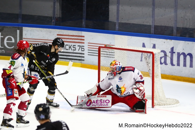 Photo hockey Ligue Magnus - Ligue Magnus : 32ème journée : Rouen vs Grenoble  - LM : Grenoble sur la fin