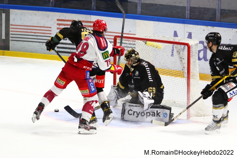 Photo hockey Ligue Magnus - Ligue Magnus : 32ème journée : Rouen vs Grenoble  - LM : Grenoble sur la fin