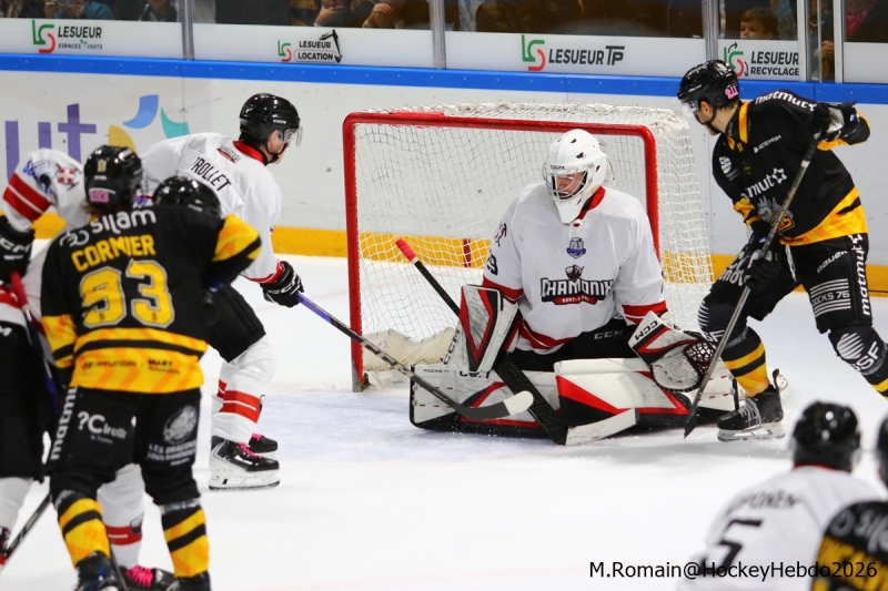 Photo hockey Ligue Magnus - Ligue Magnus : 33Ã¨me journÃ©e  : Rouen vs Chamonix  - Les Dragons s’imposent en fusillade.