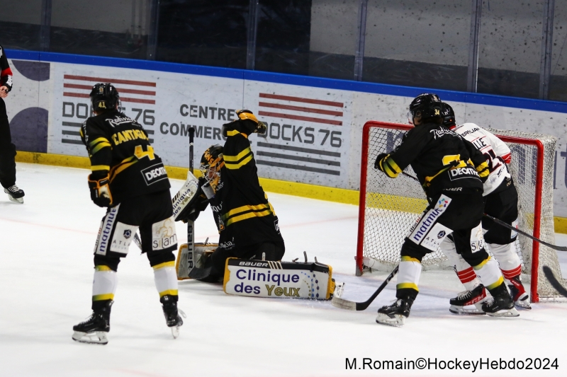 Photo hockey Ligue Magnus - Ligue Magnus : 34ème journée : Rouen vs Chamonix  - LM : Les Dragons renouent avec la victoire à domicile